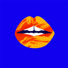 Gif animé bouche kaleidoscope